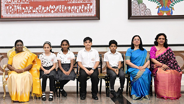 From Classroom to Rashtrapati Bhavan: Birla Open Minds Students Shine on the National Stage!