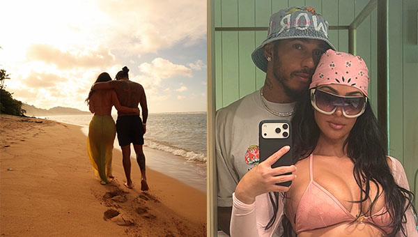 Kim Kardashian Shares Beach Vacation Photos With Lewis Hamilton and Family