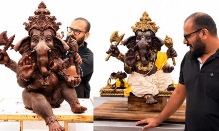 Sankesh-Bangera_4-Foot-Chocolate-Ganpati-Idol_topebuzz