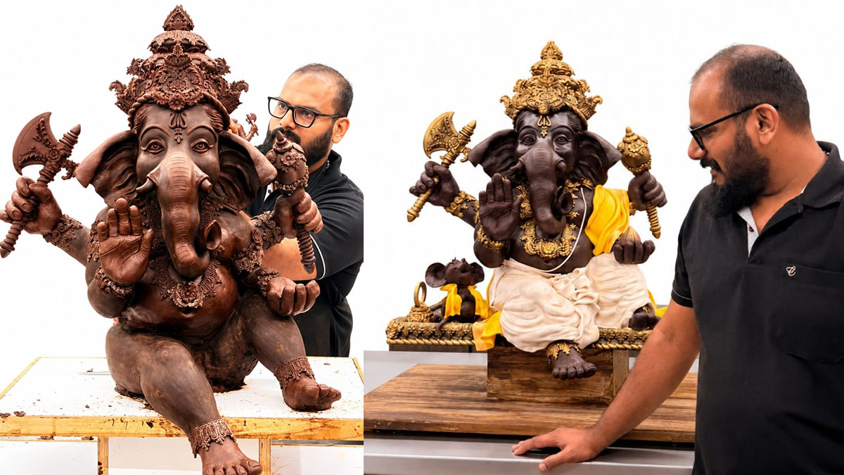 Sankesh-Bangera_4-Foot-Chocolate-Ganpati-Idol_topebuzz